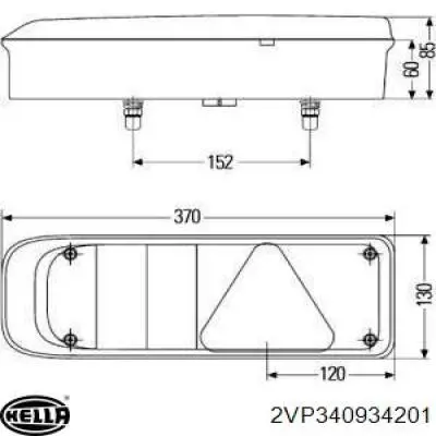 Задні ліхтарі HELLA 2VP340934207 ціна, від 44.74 USD