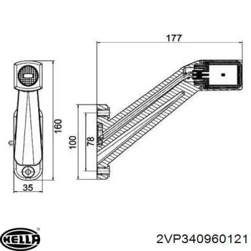 Задні ліхтарі HELLA 2VP340960121 ціна, від 412.43 USD