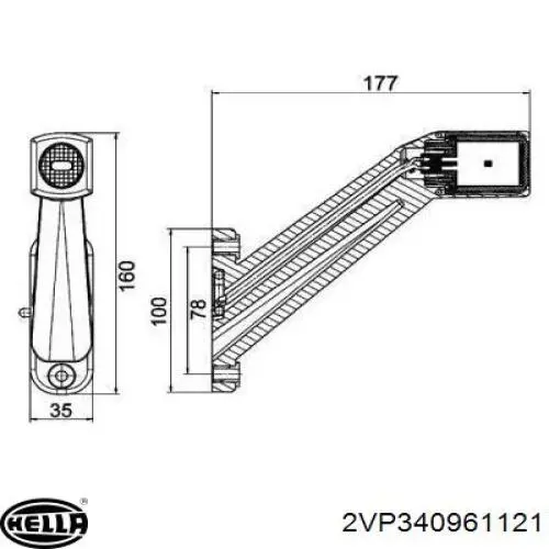 Задні ліхтарі HELLA 2VP340961121 ціна, від 179.82 USD