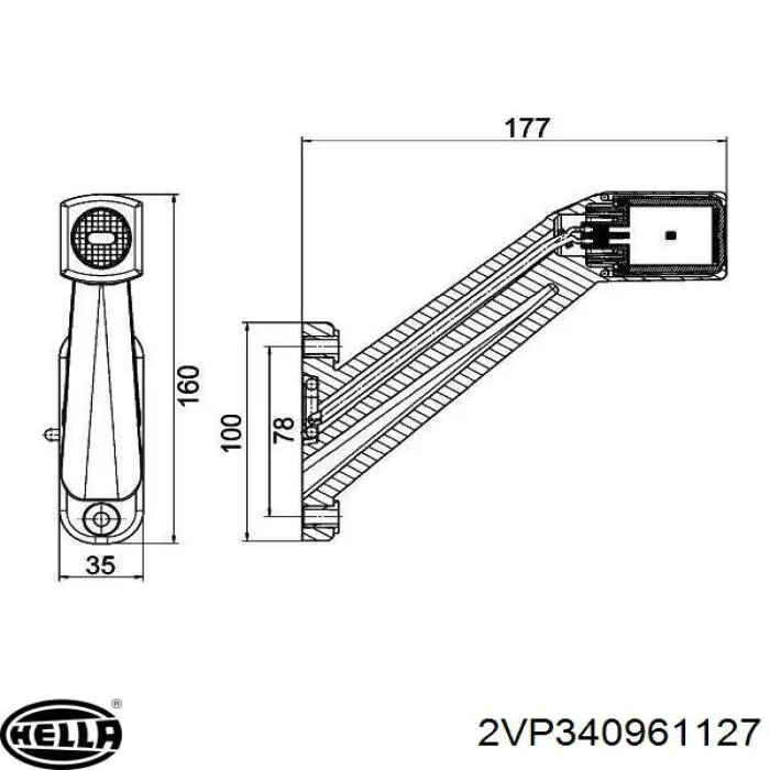 Купити 2VP340961127 HELLA Задня права фара