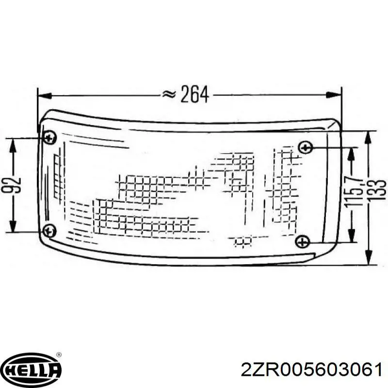 Ліхтар заднього ходу 2ZR005603067 HELLA