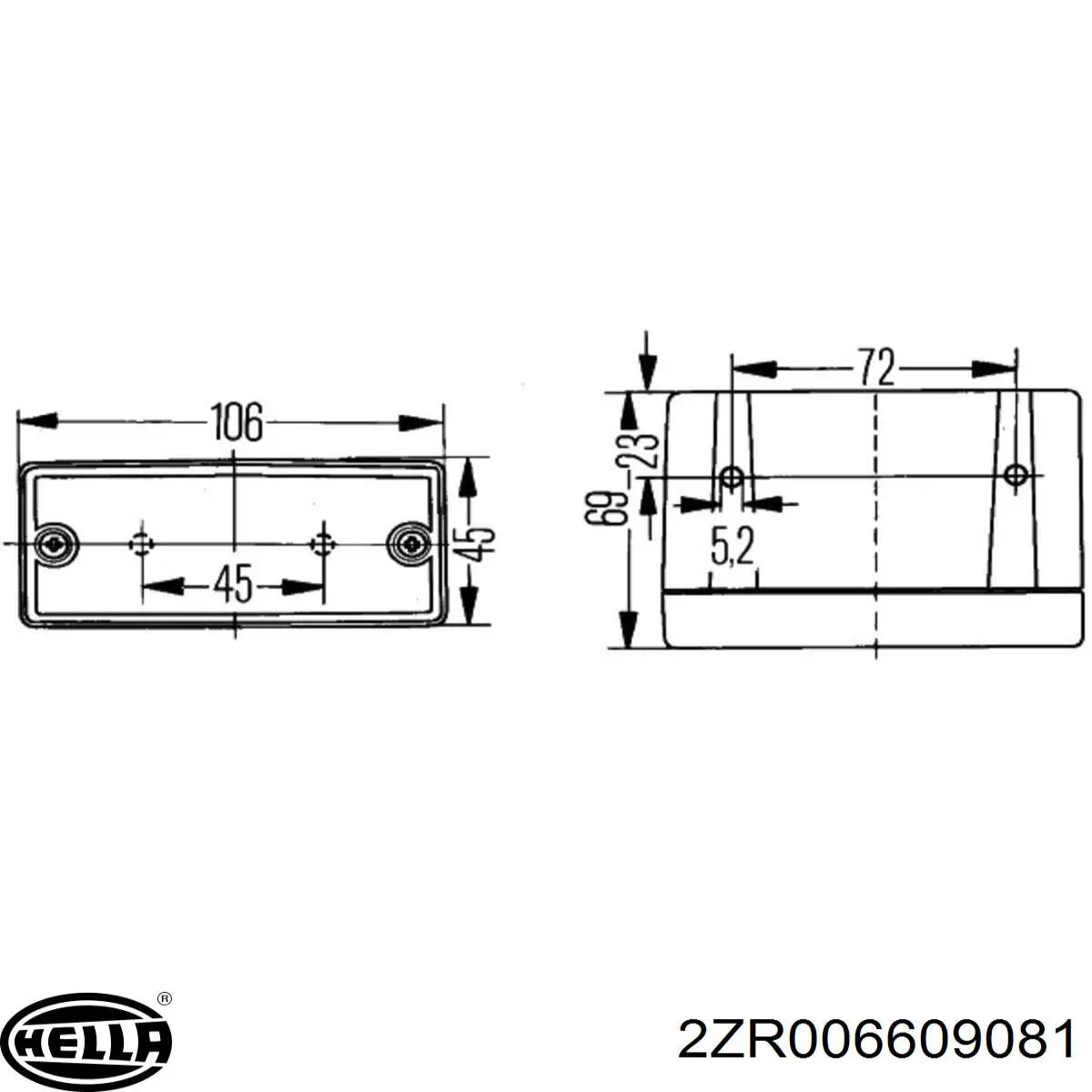 Купити 2ZR006609081 HELLA Ліхтар заднього ходу