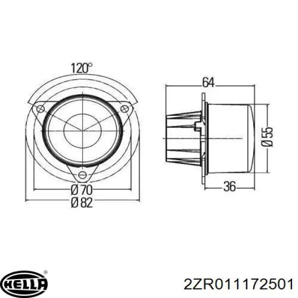Купити 2ZR011172501 HELLA 