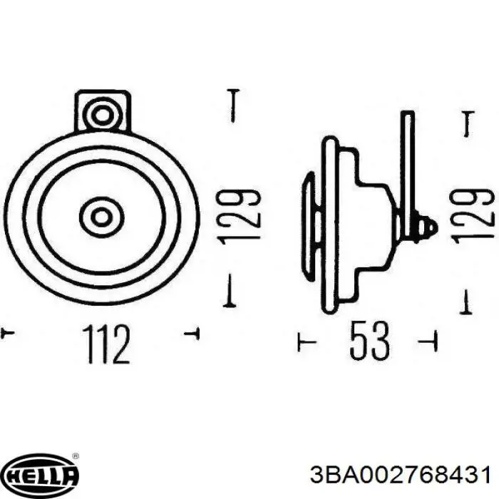  HELLA 3BA002768431 ціна, від 19.67 USD