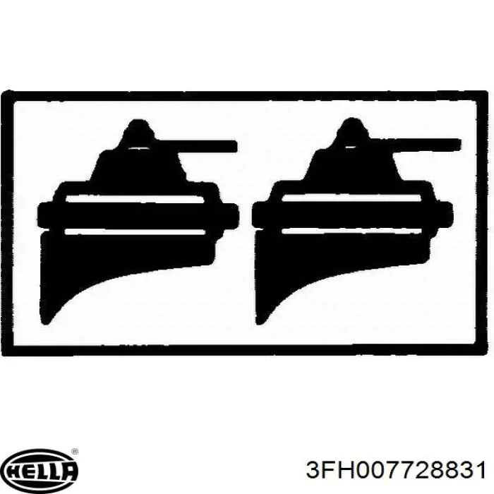 Купити 3FH007728831 HELLA Сигнал низької тональності