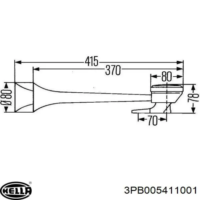 Сигнал звукової 00032012 Demag