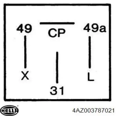 Реле поворотів 4AZ003787021 HELLA