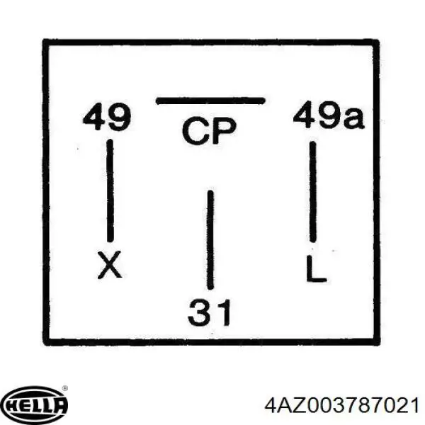 Реле покажчиків поворотів 41730537 Iveco