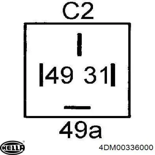 Автомобільні реле поворотів HELLA 4DM00336000 ціна, від 16.59 USD