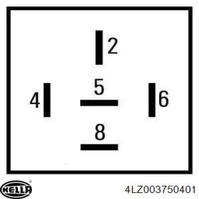 4LZ003750401 HELLA Реле покажчиків поворотів