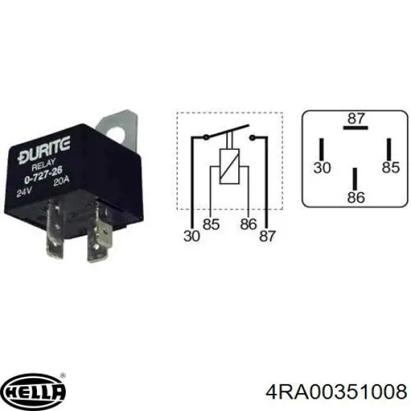 Реле кондиціонера 4RA00351008 HELLA