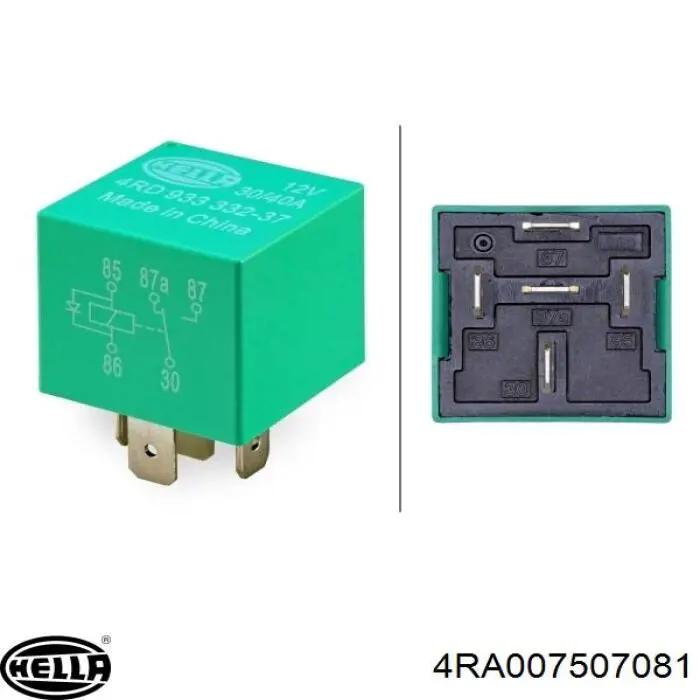 Купити 4RA007507081 HELLA Реле електробензонасосу