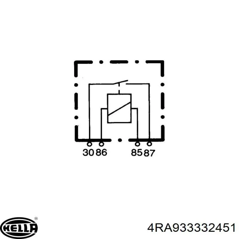 Реле вентилятора 4RA933332451 HELLA