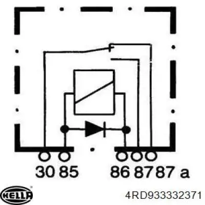 Реле електричне багатофункціональне HELLA 4RD933332371 ціна, від 3.80 USD