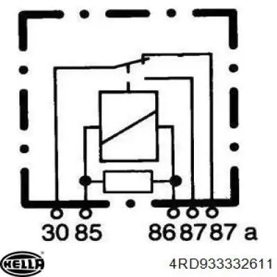Реле електричне багатофункціональне HELLA 4RD933332611 ціна, від 6.48 USD