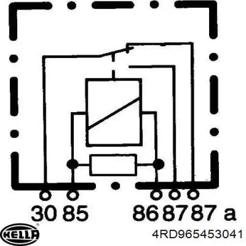 Реле електричне багатофункціональне 4RD965453041 HELLA