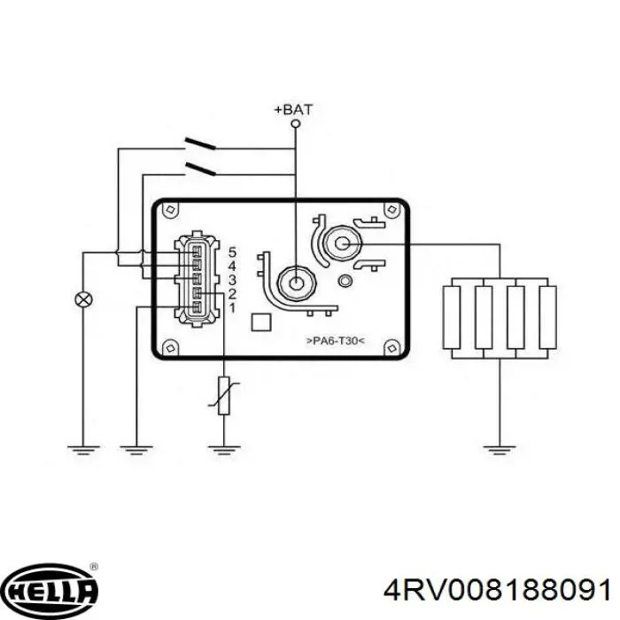 Реле управління HELLA 4RV008188091 ціна, від 38.16 USD