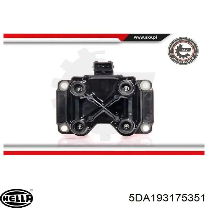 Купити 5DA193175351 HELLA Котушка запалювання