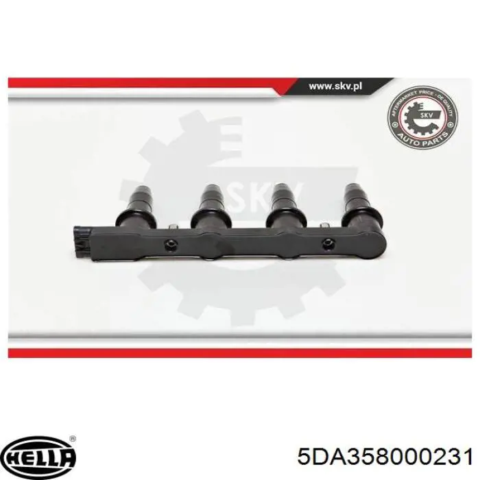 Котушка запалювання HELLA 5DA358000231 ціна, від 121.20 USD