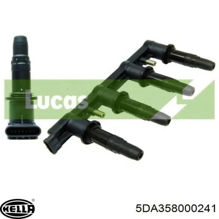 Купити 5DA358000241 HELLA Котушка запалювання