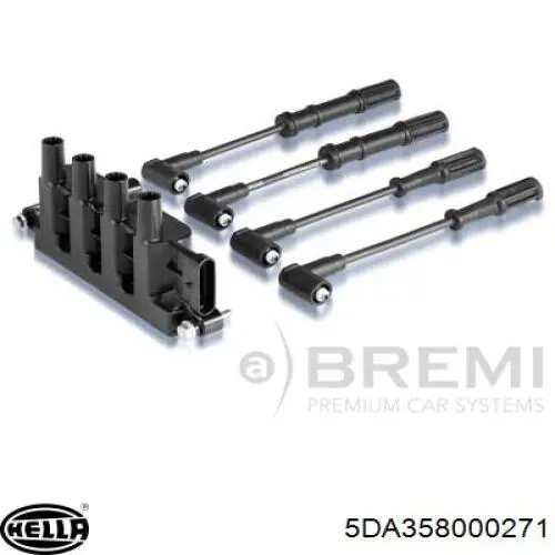 Котушка запалювання HELLA 5DA358000271 ціна, від 68.44 USD