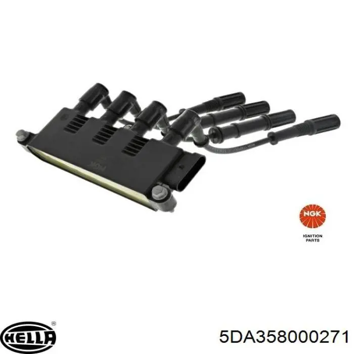 Купити 5DA358000271 HELLA Котушка запалювання