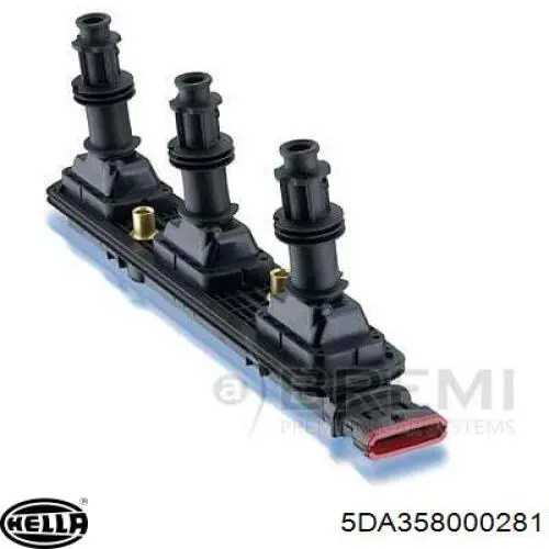 Котушка запалювання HELLA 5DA358000281 ціна, від 84.88 USD
