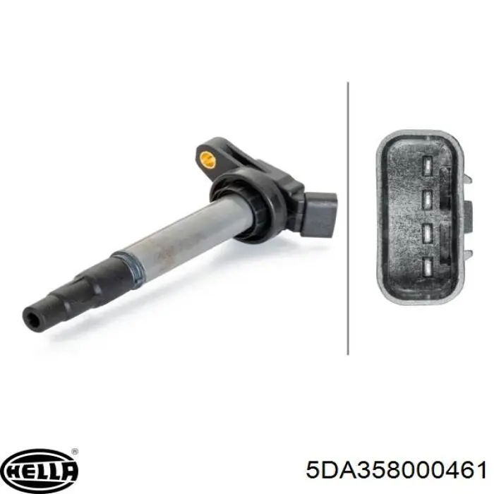 Купити 5DA358000461 HELLA Котушка запалювання