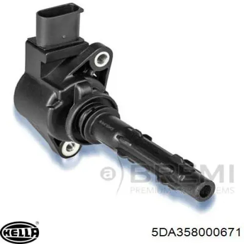 Котушка запалювання HELLA 5DA358000671 ціна, від 39.39 USD