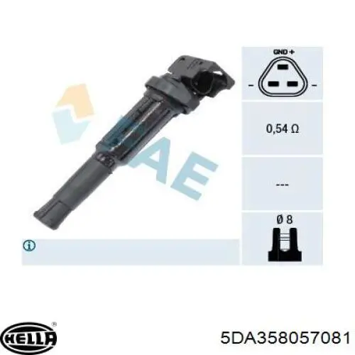 Купити B0109 General Motors Котушка запалювання