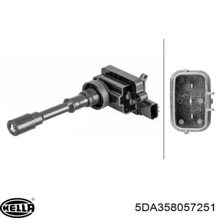 5DA358057251 HELLA Котушка запалювання