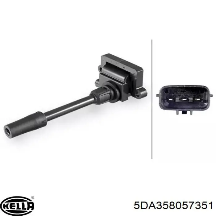 Купити 5DA358057351 HELLA Котушка запалювання