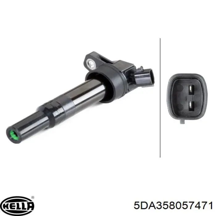 Купити 5DA358057471 HELLA Котушка запалювання