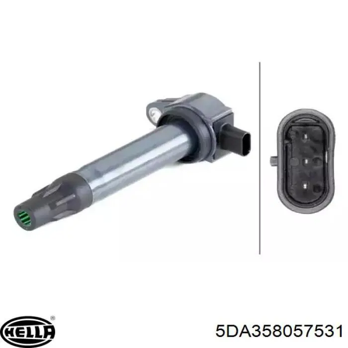 Купити 5DA358057531 HELLA Котушка запалювання