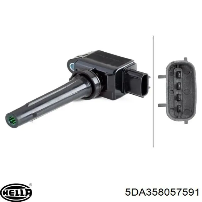 Котушка запалювання HELLA 5DA358057591 ціна, від 46.17 USD