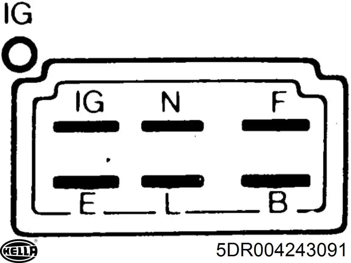 Реле регулятор генератора HELLA 5DR004243091