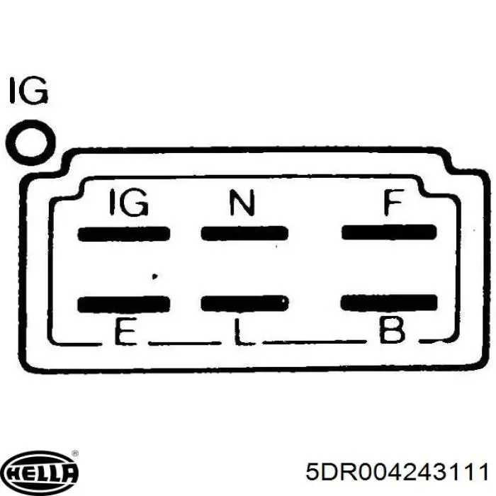 Купити 5DR004243111 HELLA Реле регулятор напруги генератора