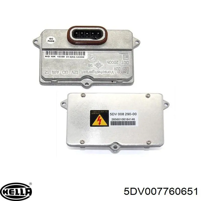 Блок розпалювання, ксенон 5DV007760651 HELLA