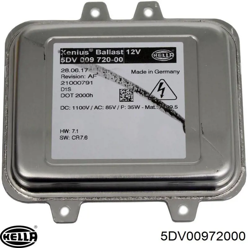 Блок розпалювання, ксенон HELLA 5DV00972000 ціна, від 43.36 USD