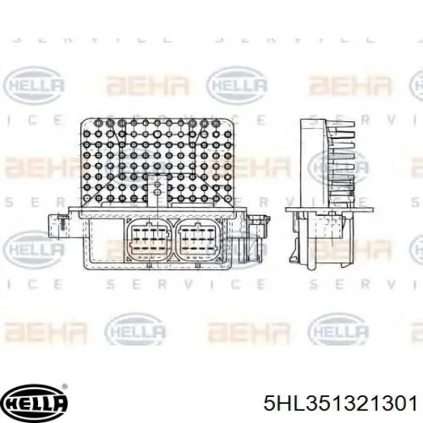 Купити 5HL351321301 HELLA Їжак обігрівача