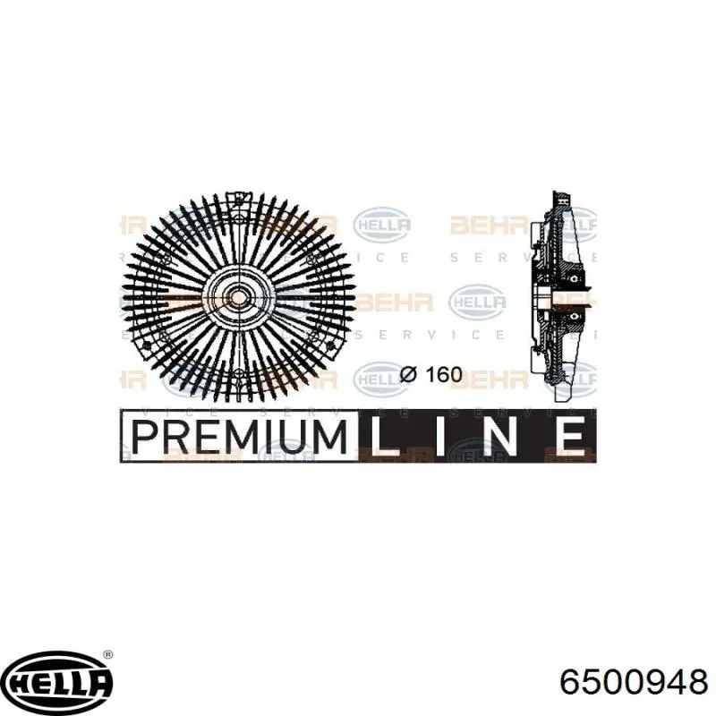 Вискомуфта вентилятора CFC66001P Mahle Original