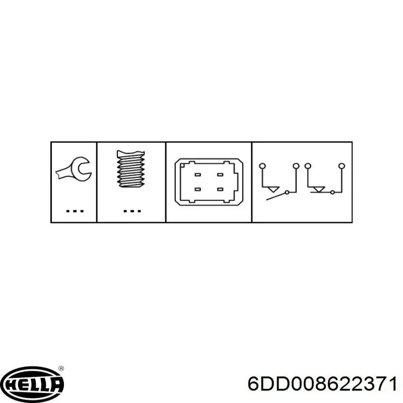 Купити 6DD008622371 HELLA Датчик педалі гальма