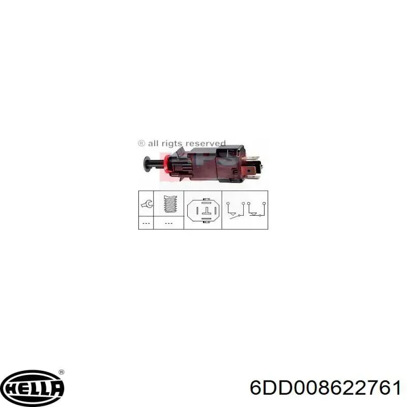 6240289 Opel Лягушка стоп-сигналу