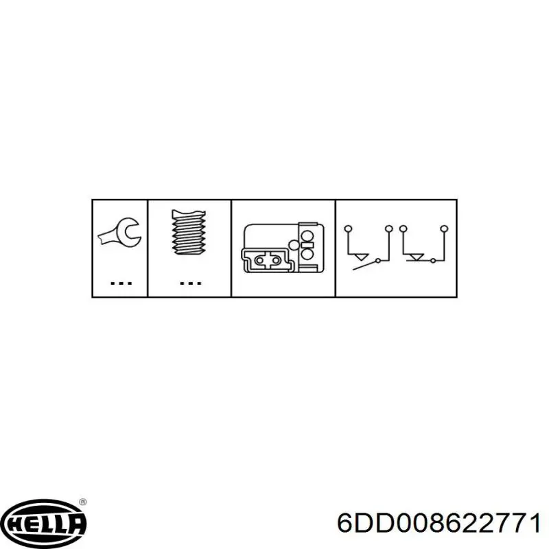 Жабка стопів HELLA 6DD008622771