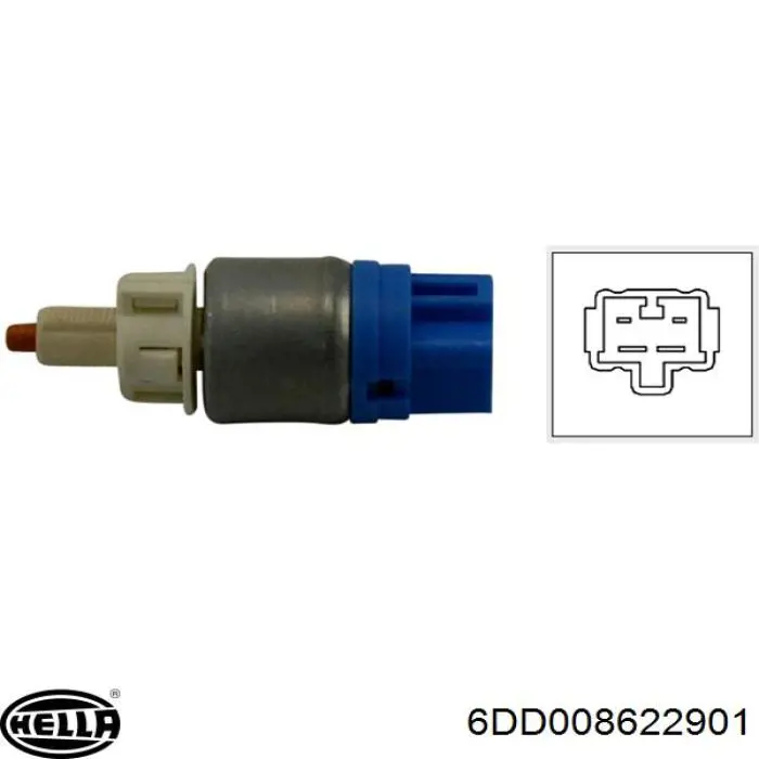 Купити 6DD008622901 HELLA Датчик педалі гальма