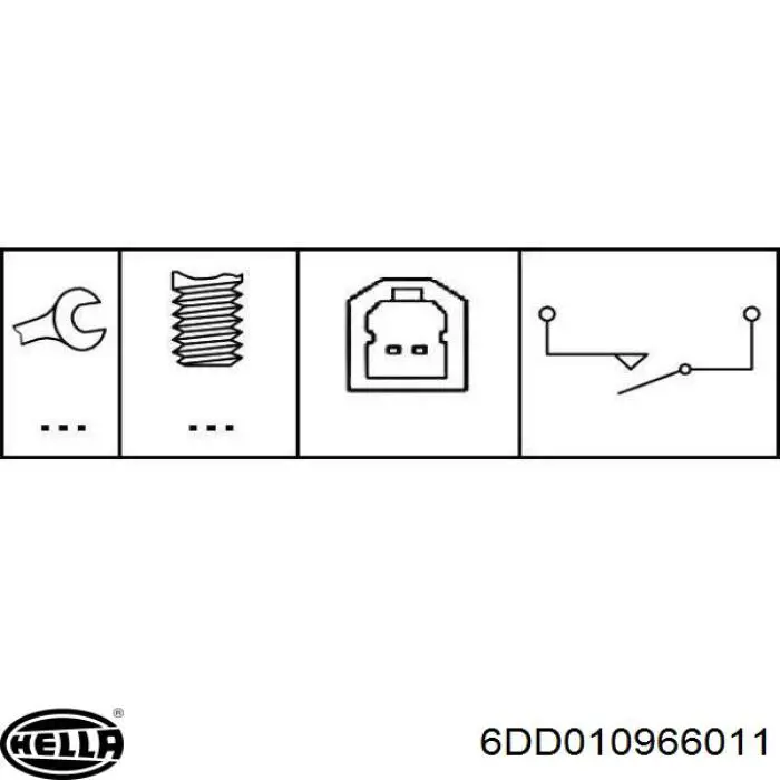 Купити 6DD010966011 HELLA Датчик педалі гальма