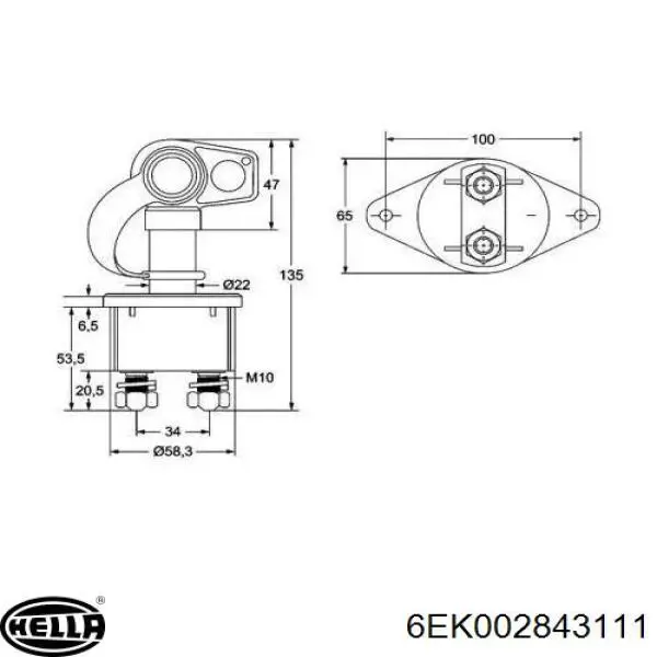 Купити DC011248 DECARO Вимикач маси