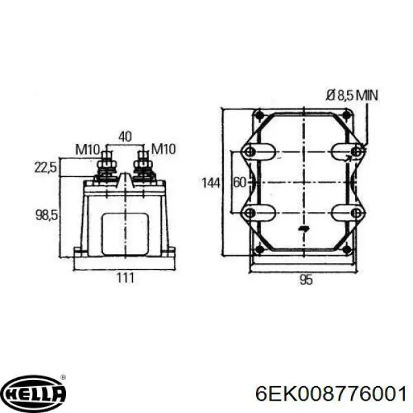 Купити 6EK008776001 HELLA Автомобільна батарея