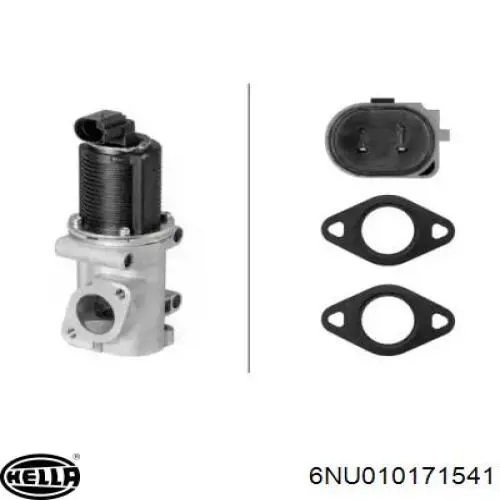 Купити 6NU010171541 HELLA Прилади управління системи рециркуляції