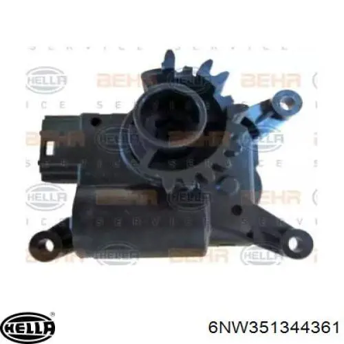 Двигун заслінки печі 6NW351344361 HELLA